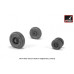 F-14 Tomcat early type wheels w/ weighted tires 1/48 Armory Models AR AW48326