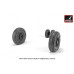 F-14 Tomcat early type wheels w/ weighted tires 1/48 Armory Models AR AW48326