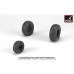UH-60 Black Hawk wheels w/ weighted tires 1/48 Armory Models AR AW48329