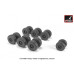 A400M "Grizzly" wheels w/ weighted tires 1/72 Armory Models AR AW72506