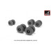 C-160 Transall wheels w/weighted tires 1/72 Armory Models AR AW72507
