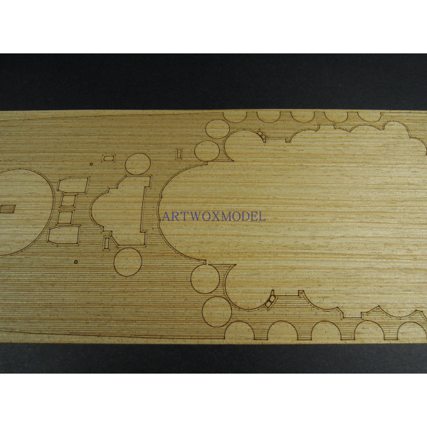 Wooden deck - Yamato 2013 release (Tamiya 78030) 1/350 ArtWox AW10096 