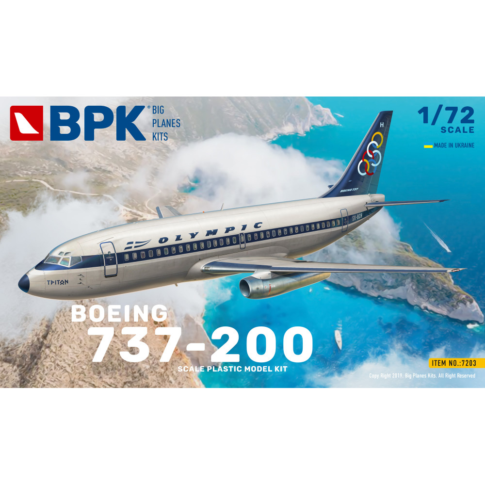 Boeing 737-200 Olympic 1/72 BPK 7203