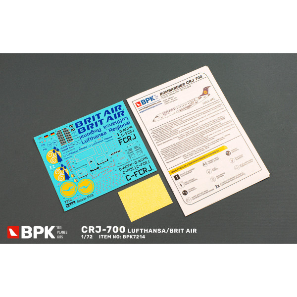 Bombardier CRJ 700 LUFTHANSA/BRIT AIR 1/72 BPK 7214