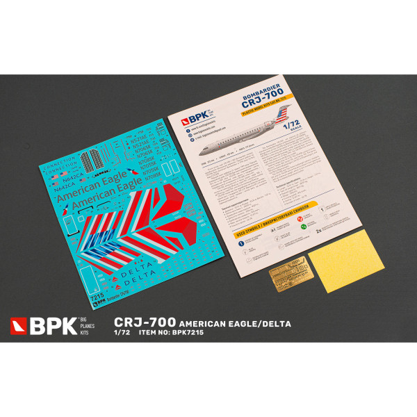 Bombardier CRJ-700 AMERICAN EAGLE/DELTA 1/72 BPK 7215