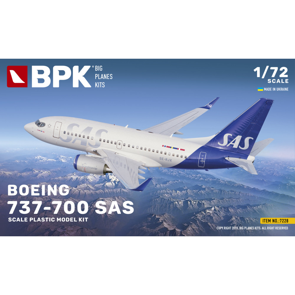 Boeing 737-700 SAS 1/72 BPK 7228