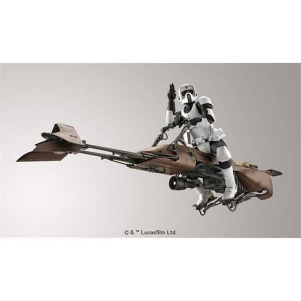  Scout Trooper & Speeder Bike Star Wars 1/12 Bandai 196693