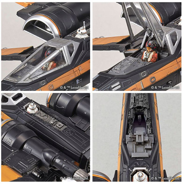 Poe's X-Wing Fighter (Plastic Model Kit) 1/72 Bandai Star Wars  210500