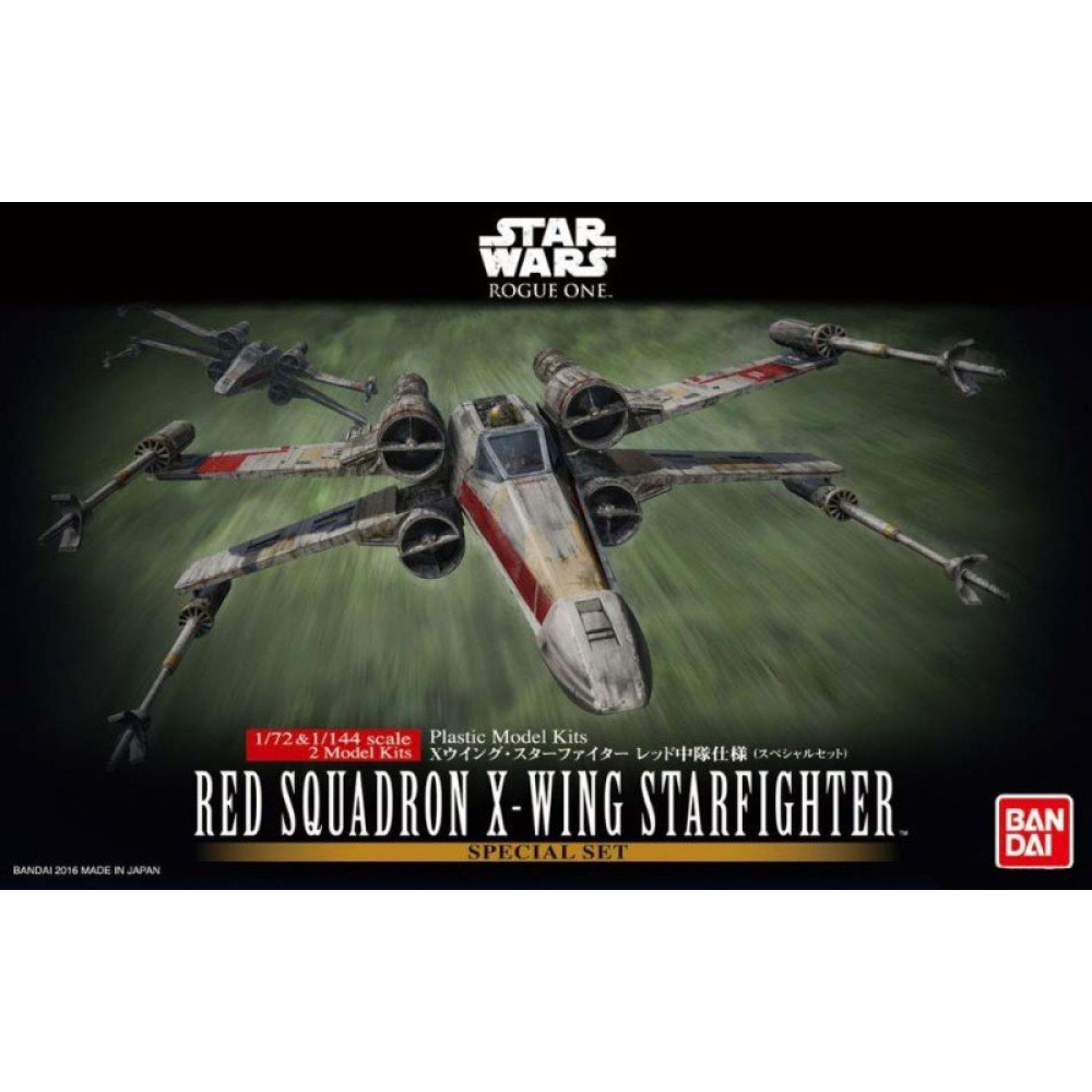 Red Squadron X-Wing Starfighter Special Set with 1/144 & 1/72 Bandai 210522