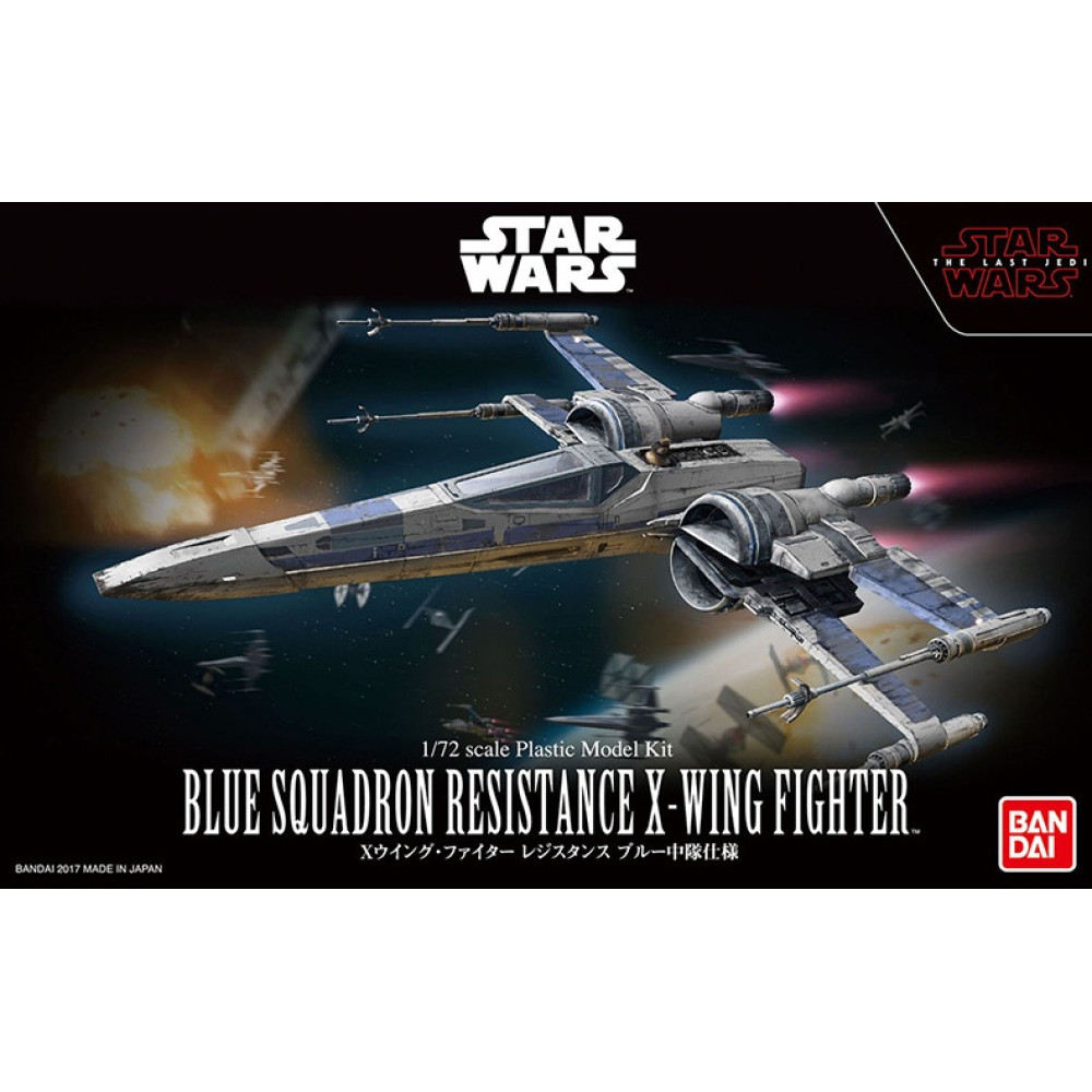 Blue Squadron Resistance X-Wing Fighter  1/72 Bandai Star Wars 232964