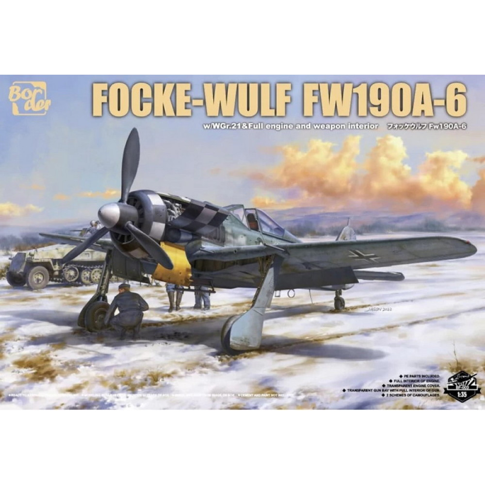 Focke-Wulf Fw190A-6 w/WGr.21 And Full Engine And Weapon Interior 1/35 Border model BF-003