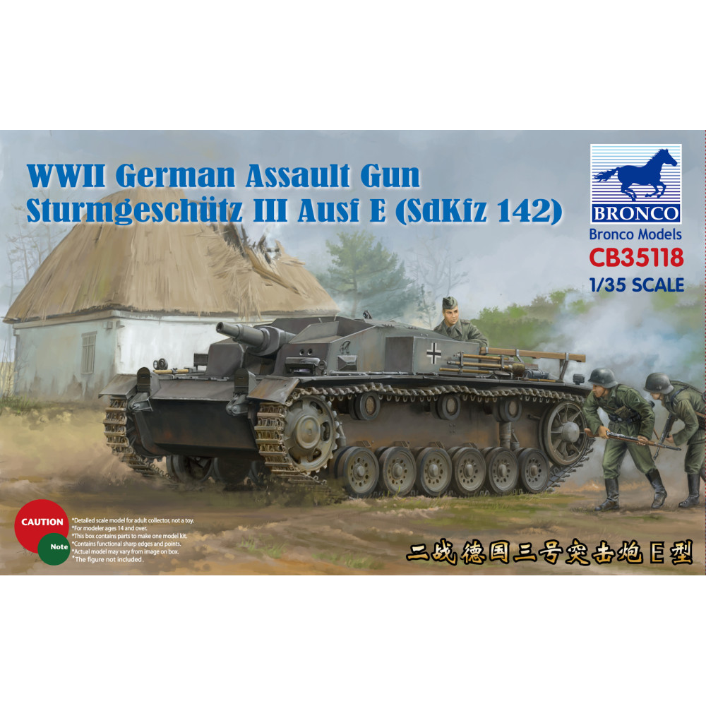 Sturmgeschütz III Ausf E (SdKfz 142)  1/35 Bronco Models 35118