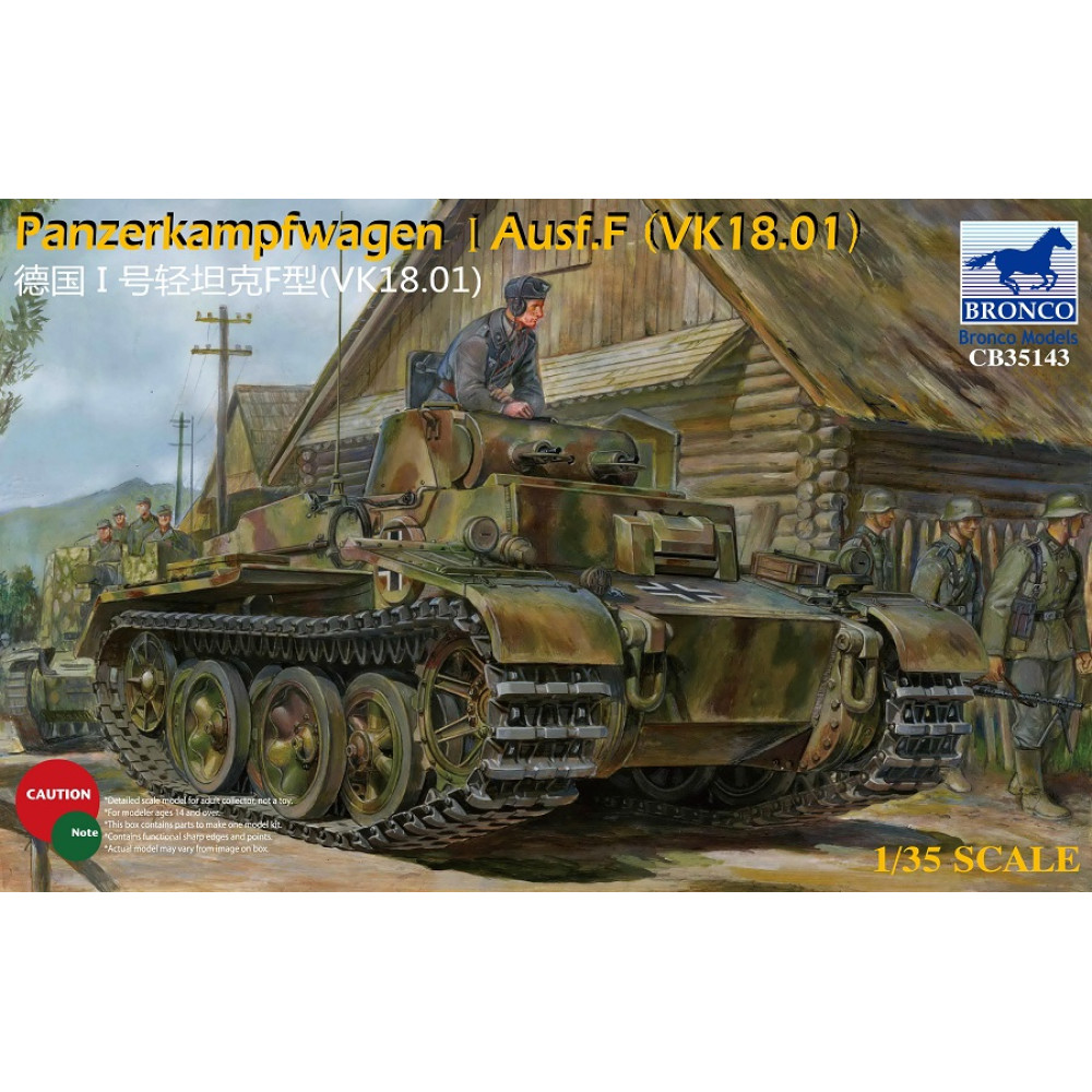 Panzerkampfwagen I Ausf. F (VK18.01)  1/35 Bronco Models 35143