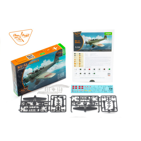 Ki-51 Sonia assault plane 1/144 Clear Prop 144001