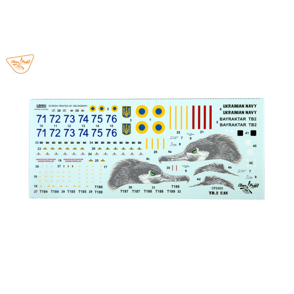 TB.2 UAV in UKRAINIAN NAVY (STARTER KIT) 1/35 Clear Prop 3503