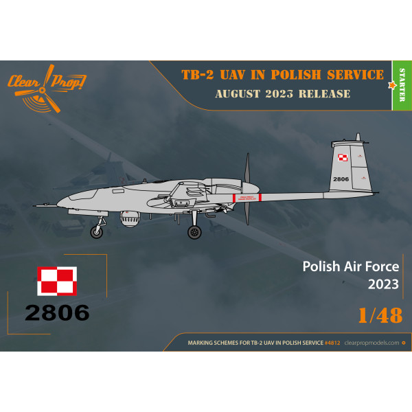 TB.2 UAV in Polish service  STARTER KIT 1/48 Clear Prop 4812