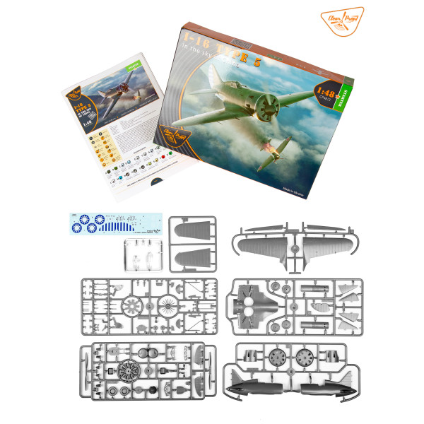 I-16 type 5 (in the sky of China) STARTER KIT 1/48 Clear Prop 4813