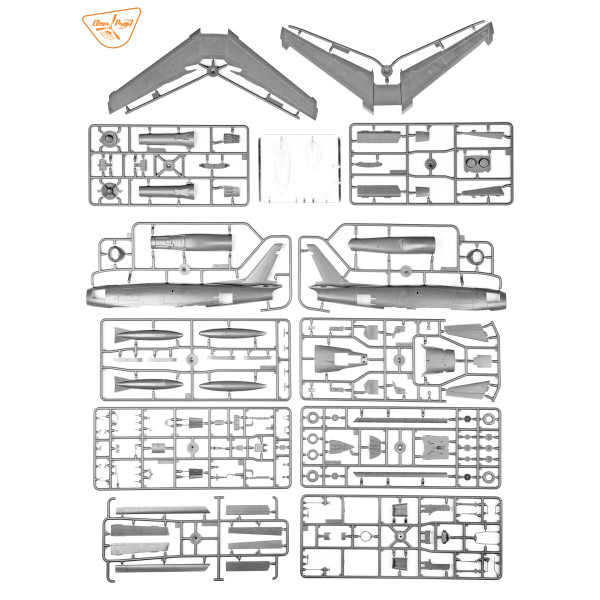 F-86A American Jet Fighter 1/48 Clear Prop 4824