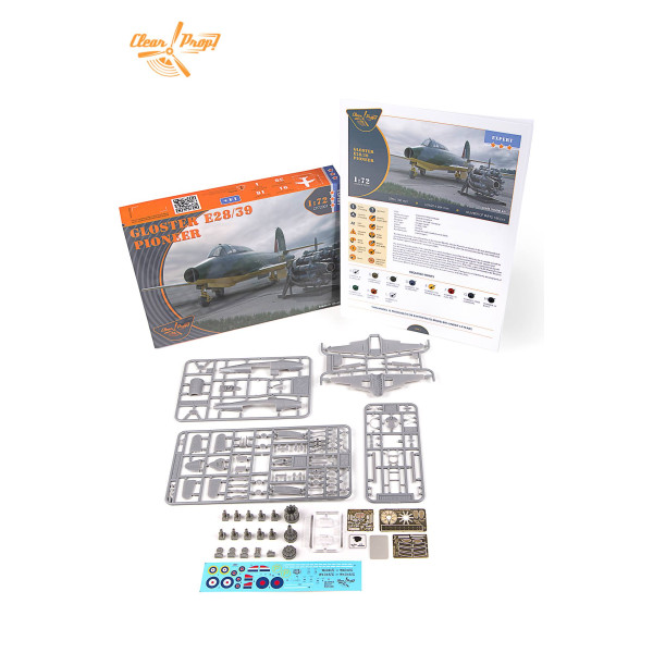 Літак Gloster E28 / 39 Pioneer expert kit 1/72 Clear Prop 72001