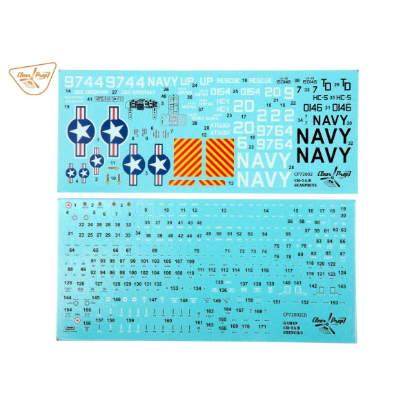  Kaman UH-2A/B Seasprite Clear Prop 72002