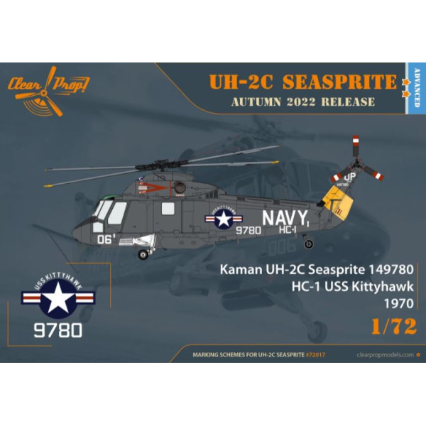  Kaman UH-2C Seasprite 1/72 Clear Prop 72017