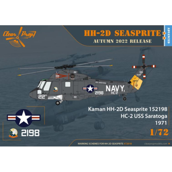  Kaman HH-2D Seasprite 1/72 Clear Prop 72018