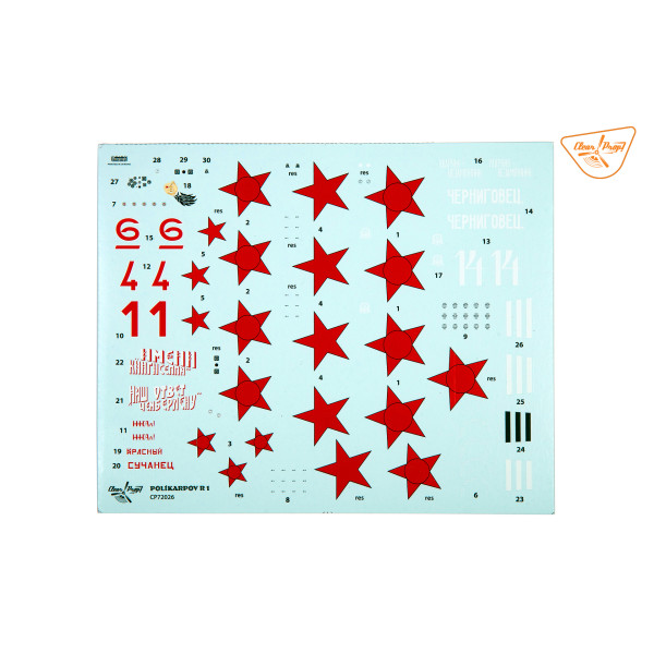 Polikarpov R-1 ADVANCED KIT 1/72 Clear Prop 72026