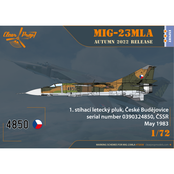 MiG-23MLA Flogger-G Expert kit 1/72 Clear Prop 72030