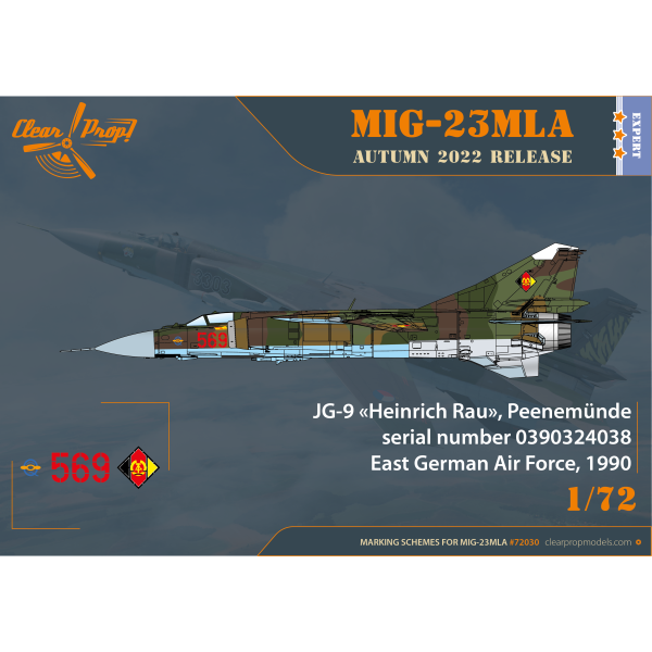 MiG-23MLA Flogger-G Expert kit 1/72 Clear Prop 72030