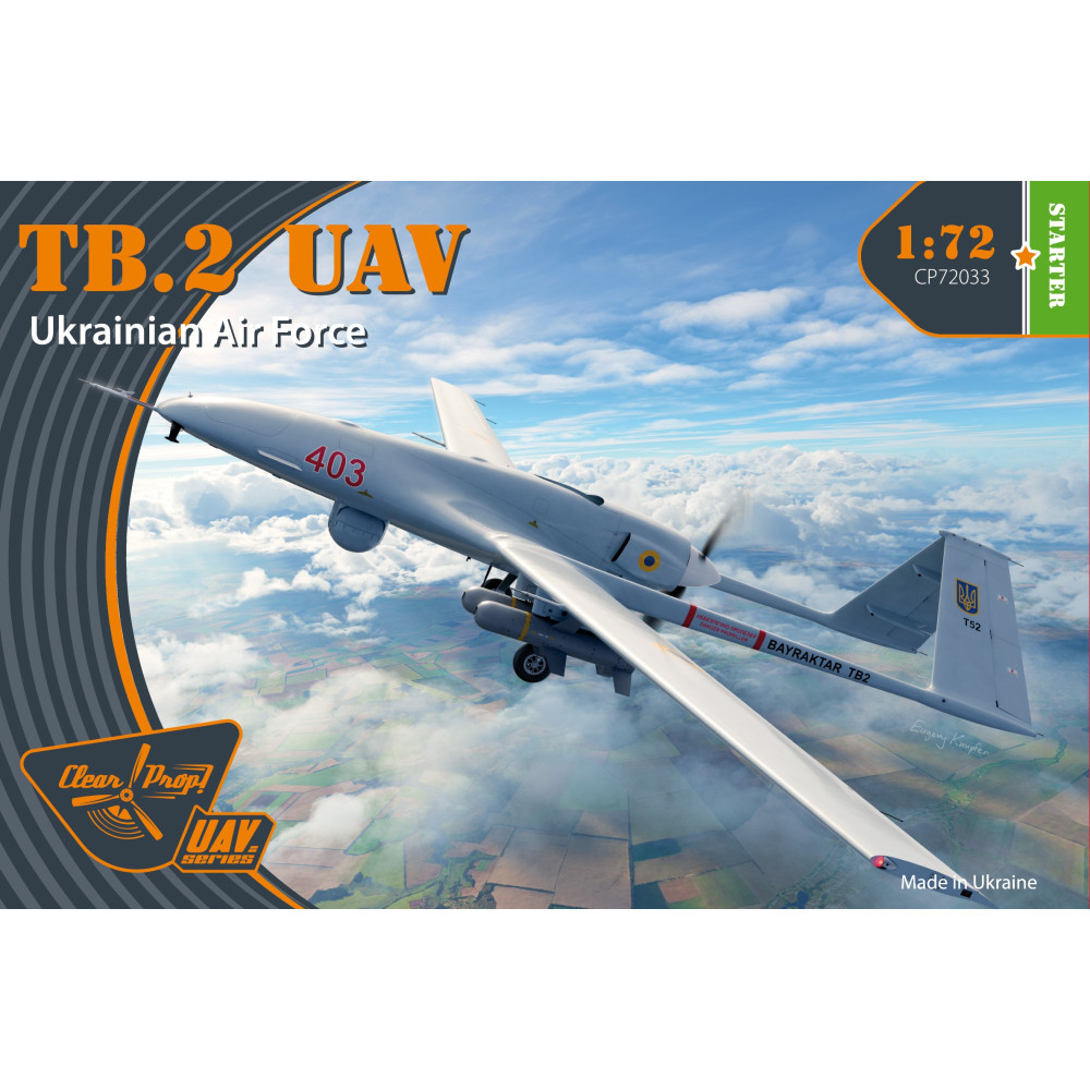 TB.2 UAV UKRAINIAN ARMY  STARTER KIT 1/72 Clear Prop 72033