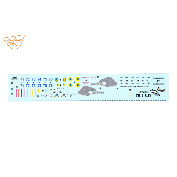 TB.2 UAV UKRAINIAN NAVY  STARTER KIT 1/72 Clear Prop 72034