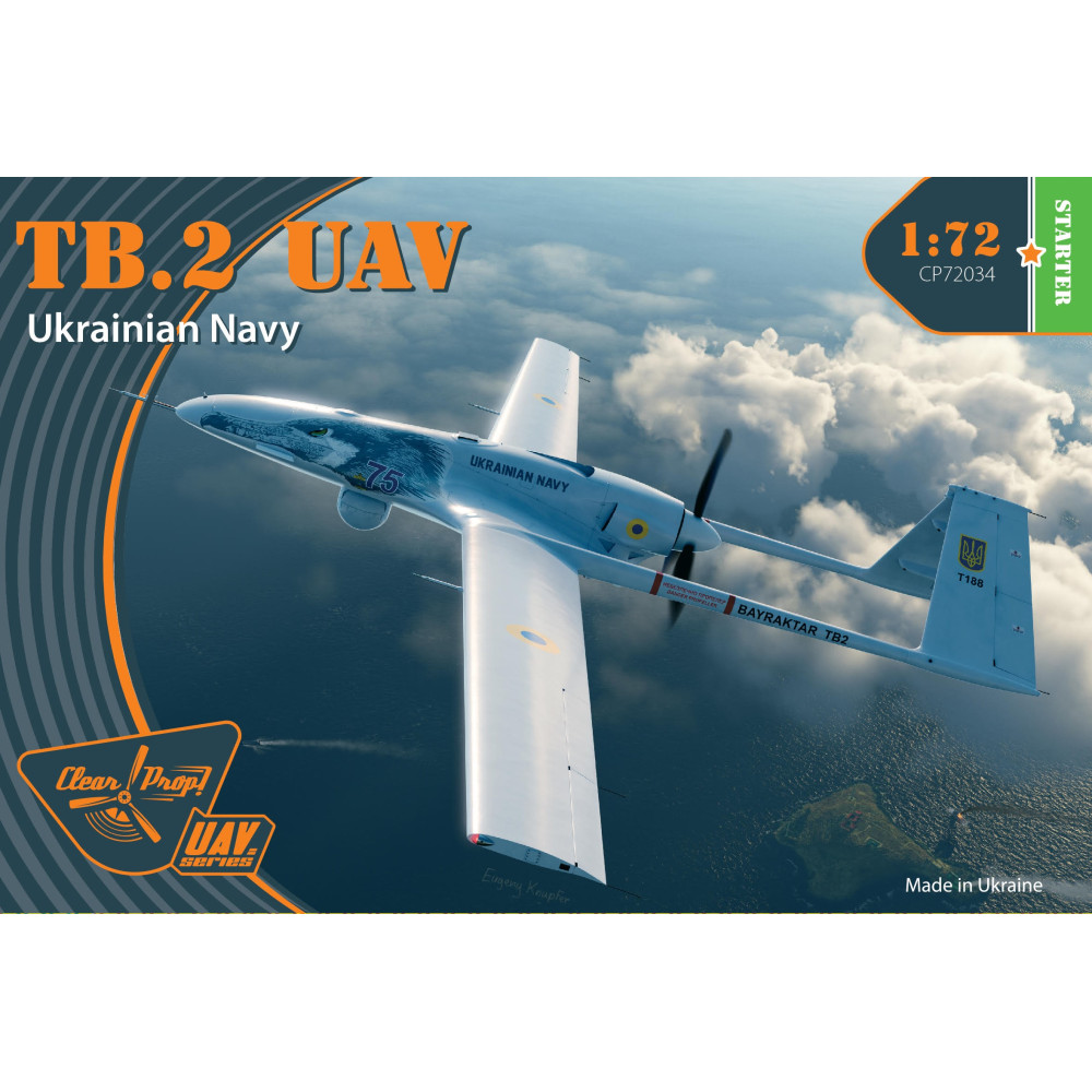 TB.2 UAV UKRAINIAN NAVY  STARTER KIT 1/72 Clear Prop 72034