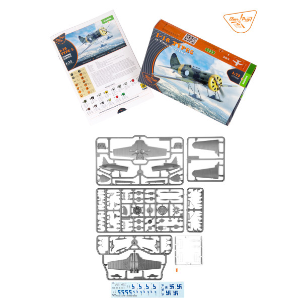I-16 type 5 In Finnish Service  STARTER KIT 1/72 Clear Prop 72048