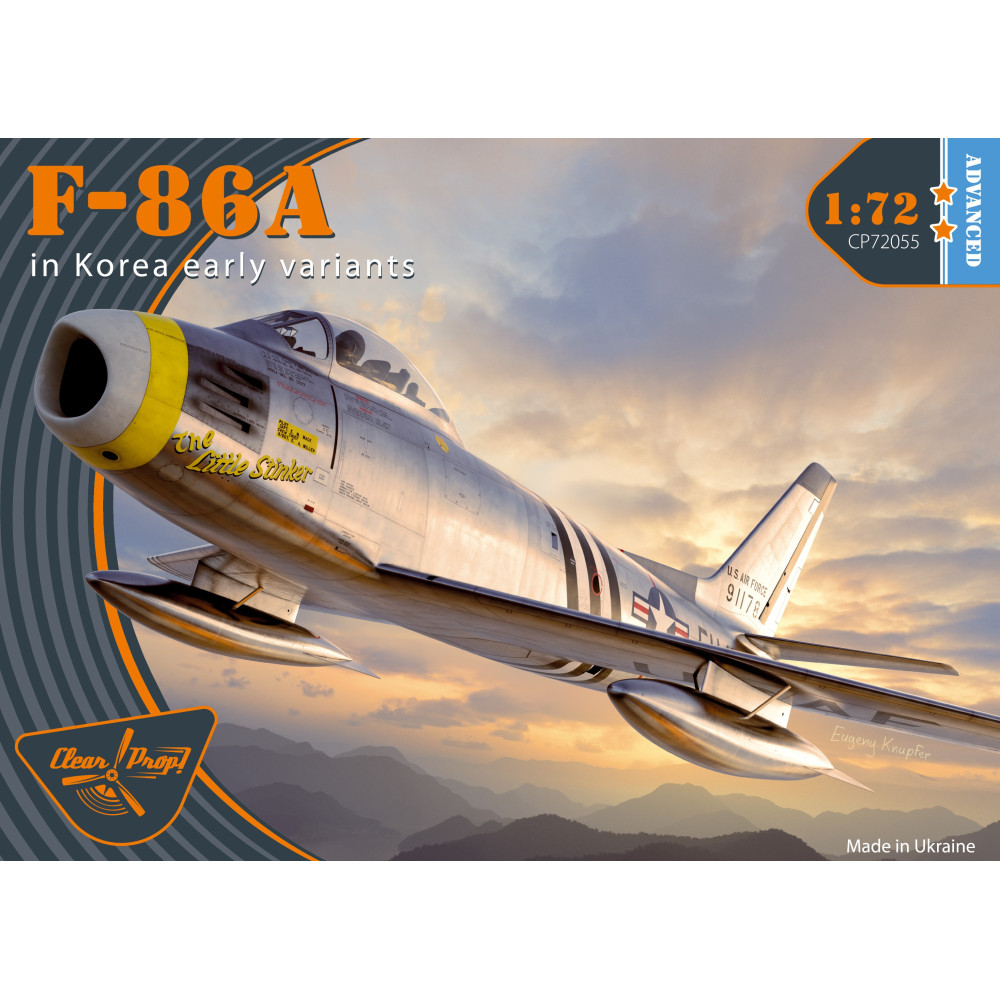 F-86A in Korea ранні варіанти  - Американський фронтовий винищувач 1/72 Clear Prop 72055