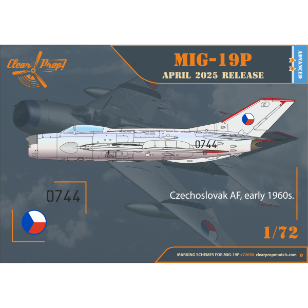 МіГ-19П - одномісний реактивний винищувач 1/72 Clear Prop 72056