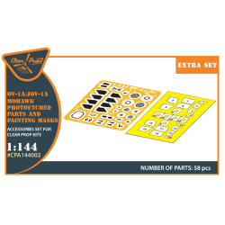 OV-1 A/JOV-1A Mohawk PE parts and  painting mask for CP kits 1/72 ClearProp CPA144002