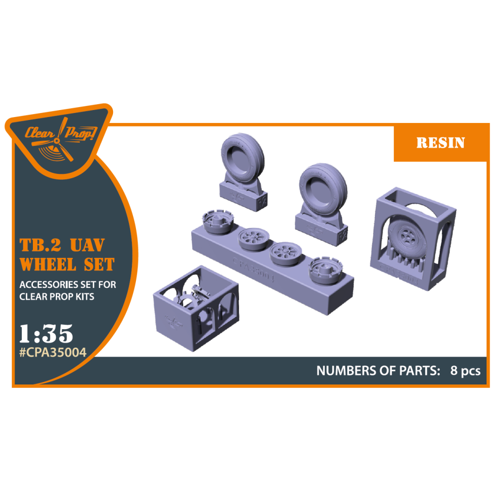 TB.2 wheel set Resin 1/35 ClearProp CPA35004