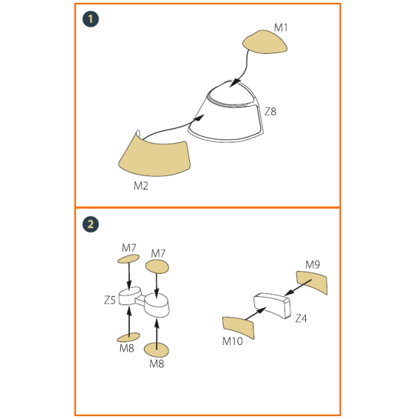 I-16 (late version) painting mask for CP kit 1/48 ClearProp CPA48021