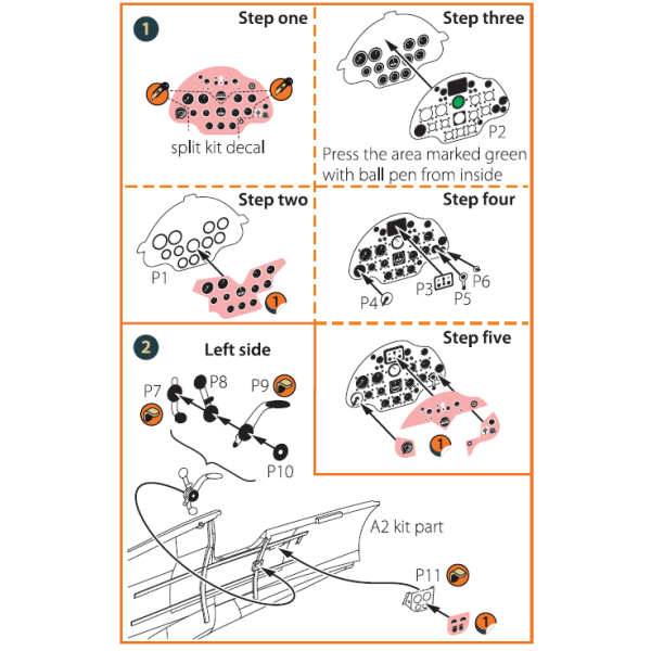 I-16 type 5 INTERIOR PE parts for CP kits 1/48 ClearProp CPA48022