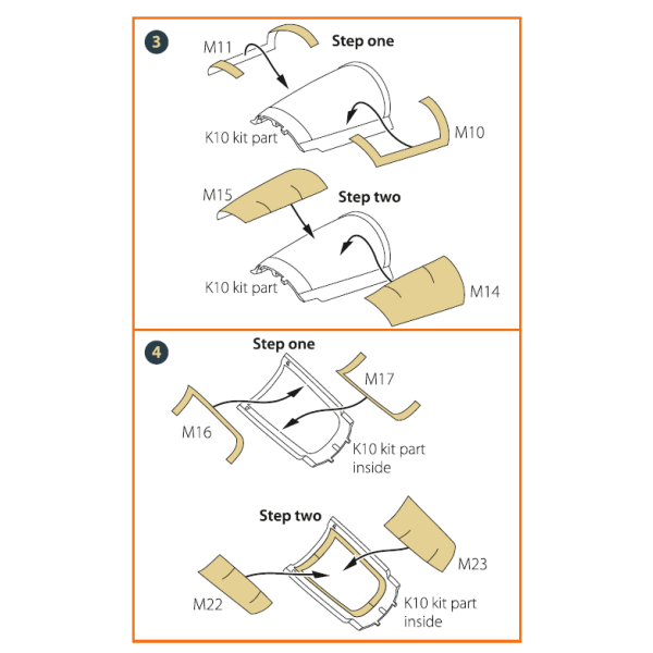 F-4G/E Phantom II painting mask on "yellow kabuki paper" for MENG kit 1/48 ClearProp CPA48028