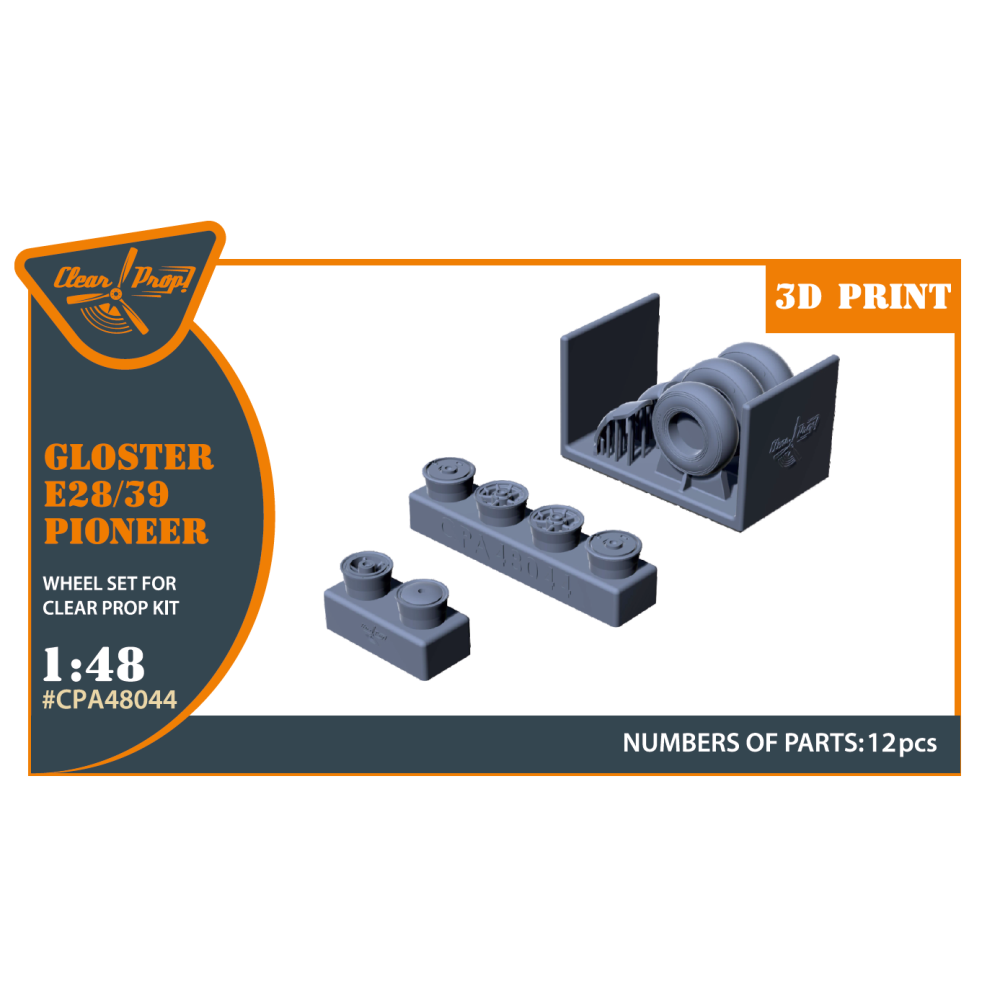 Gloster E28/39 Pioneer  Wheel set (Resin) 1/48 ClearProp CPA48044