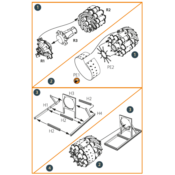 Gloster E28/39 Pioneer engine set (CP4823) 1/48 ClearProp CPA48045