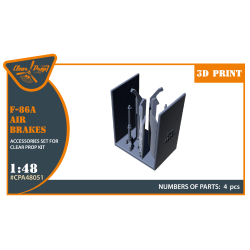 F-86A air brakes for CP kits 1/48 ClearProp CPA48051