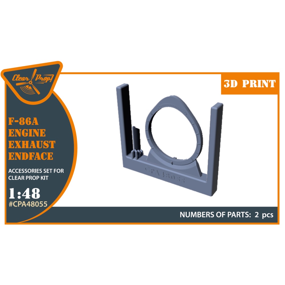 F-86A engine exhaust endface for CP kits 1/48 ClearProp CPA48055