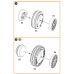 F-86A wheel set type 2 1/48 ClearProp CPA48069