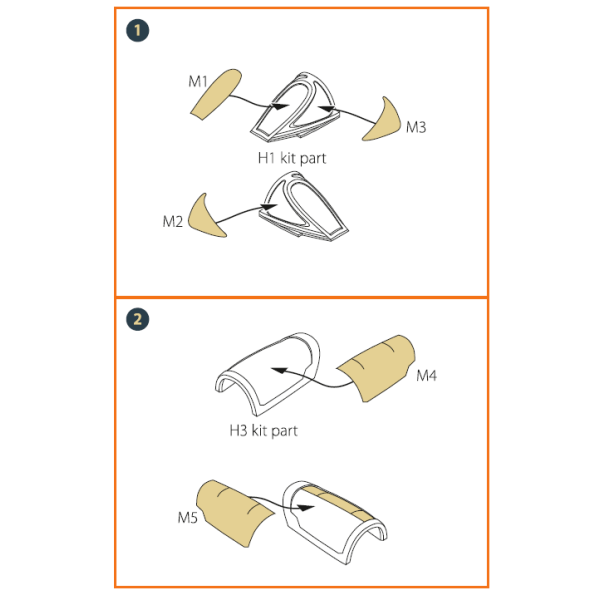 Nanchang Q-5 for Trumpeter kit (all versions) painting mask from "yellow kabuki paper" 1/72 ClearProp CPA72031