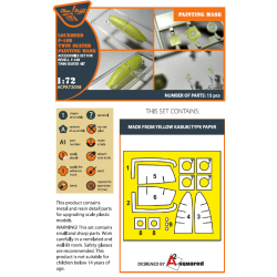 F-16B/D twin seater for REVELL kit painting mask "yellow kabuki paper" 1/72 ClearProp CPA72038