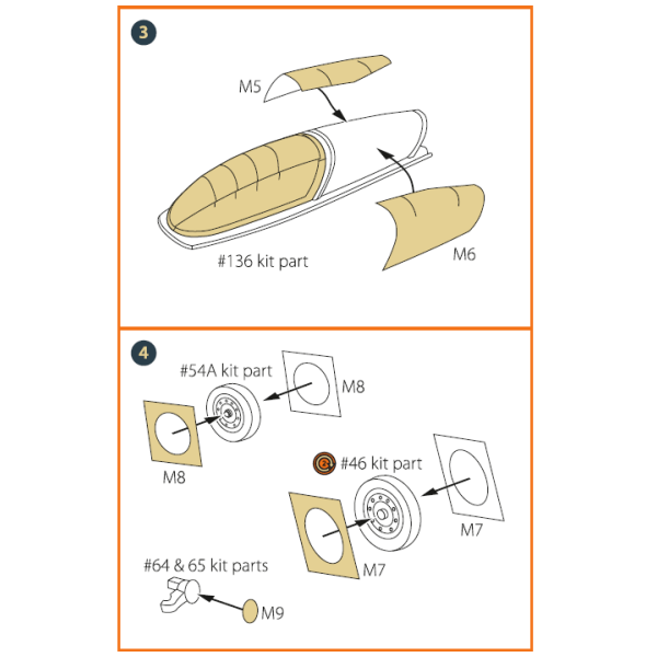 F-16B/D twin seater for REVELL kit painting mask "yellow kabuki paper" 1/72 ClearProp CPA72038