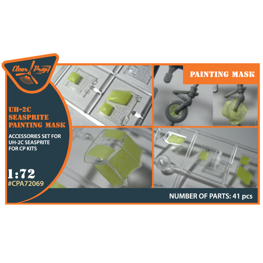 UH-2C SEASPRITE painting mask on "yellow kabuki paper" 1/72 ClearProp CPA72069