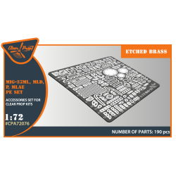 MiG-23ML, MLD, P, MLAE PE set  for CP kits 1/72 ClearProp CPA72076